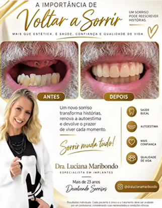 Reabilitação oral, implantes, próteses dentárias